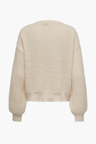 Trui met ronde hals Ecru - JDY