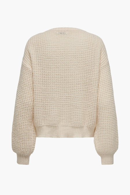 Trui met ronde hals Ecru - JDY