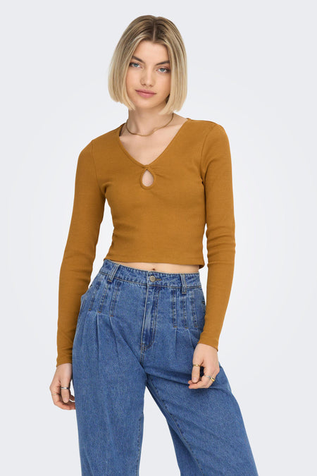 Top (lange mouwen) Bruin - ONLY®