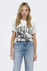 T-shirt (korte mouwen) Ecru - ONLY®