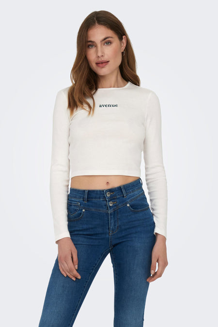 T-shirt (lange mouwen) Wit - ONLY®