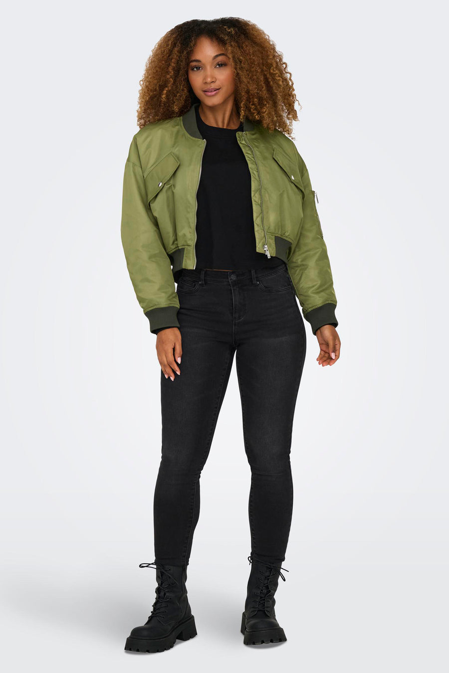 Korte jas Groen - ONLY®