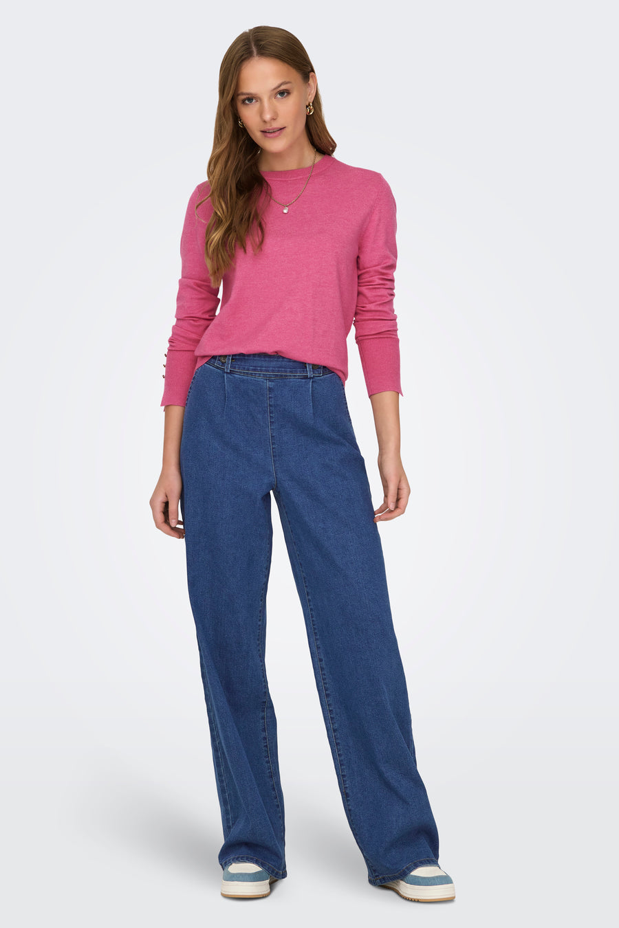 Jeans wide Mid blue denim - JDY
