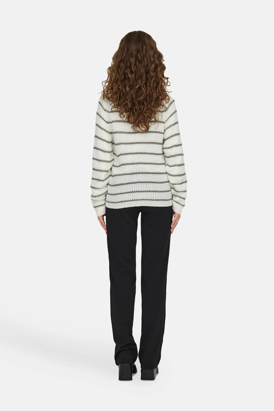 Trui met ronde hals Wit - JDY