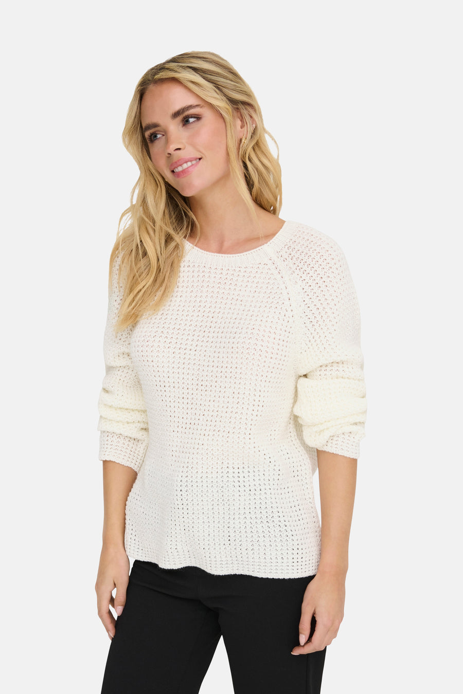 Trui met ronde hals Wit - JDY