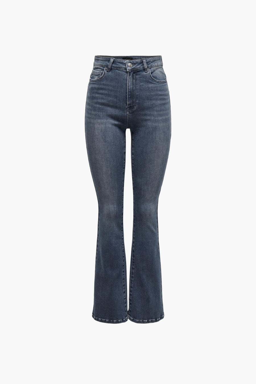 MILA FLARE - blue black denim