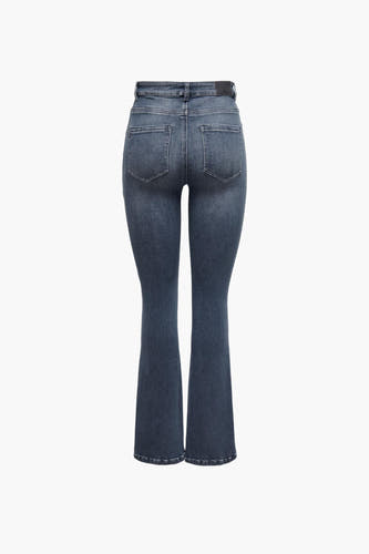 MILA FLARE - blue black denim