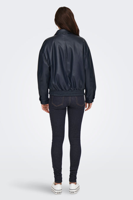 Lederen jas Blauw - ONLY®
