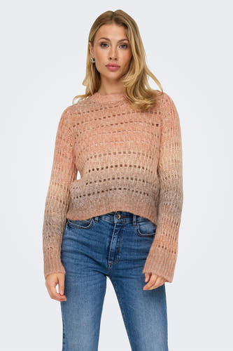 Trui met ronde hals Oranje - ONLY®