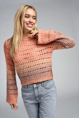 Trui met ronde hals Oranje - ONLY®