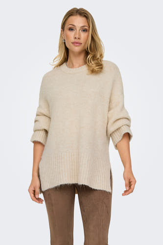 Trui met ronde hals Ecru - ONLY®