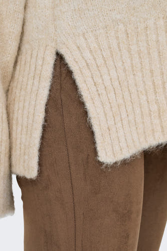 Trui met ronde hals Ecru - ONLY®