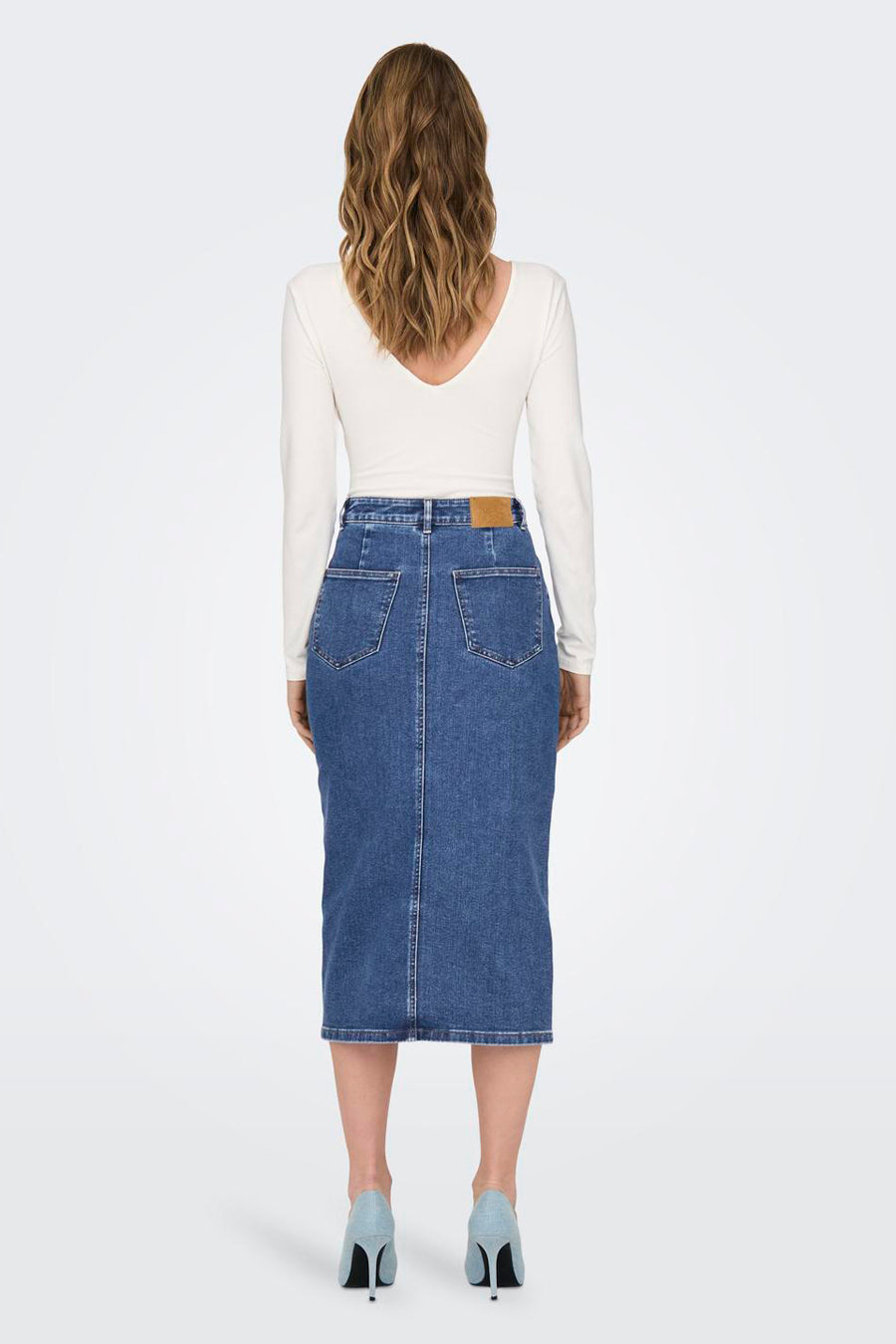Rok 3/4 Mid blue denim - ONLY®