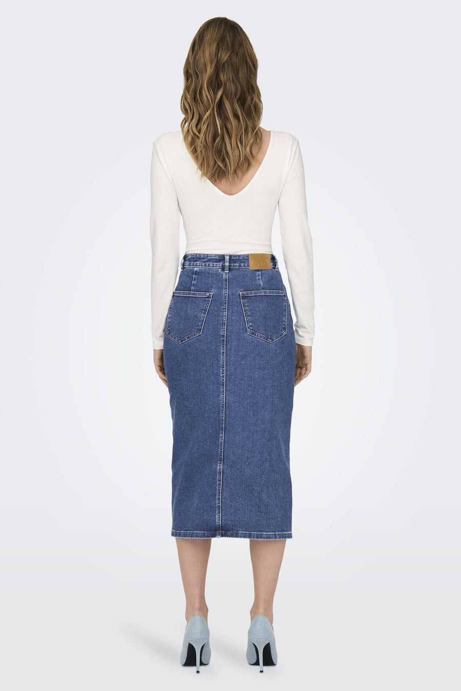 Rok 3/4 Mid blue denim - ONLY®