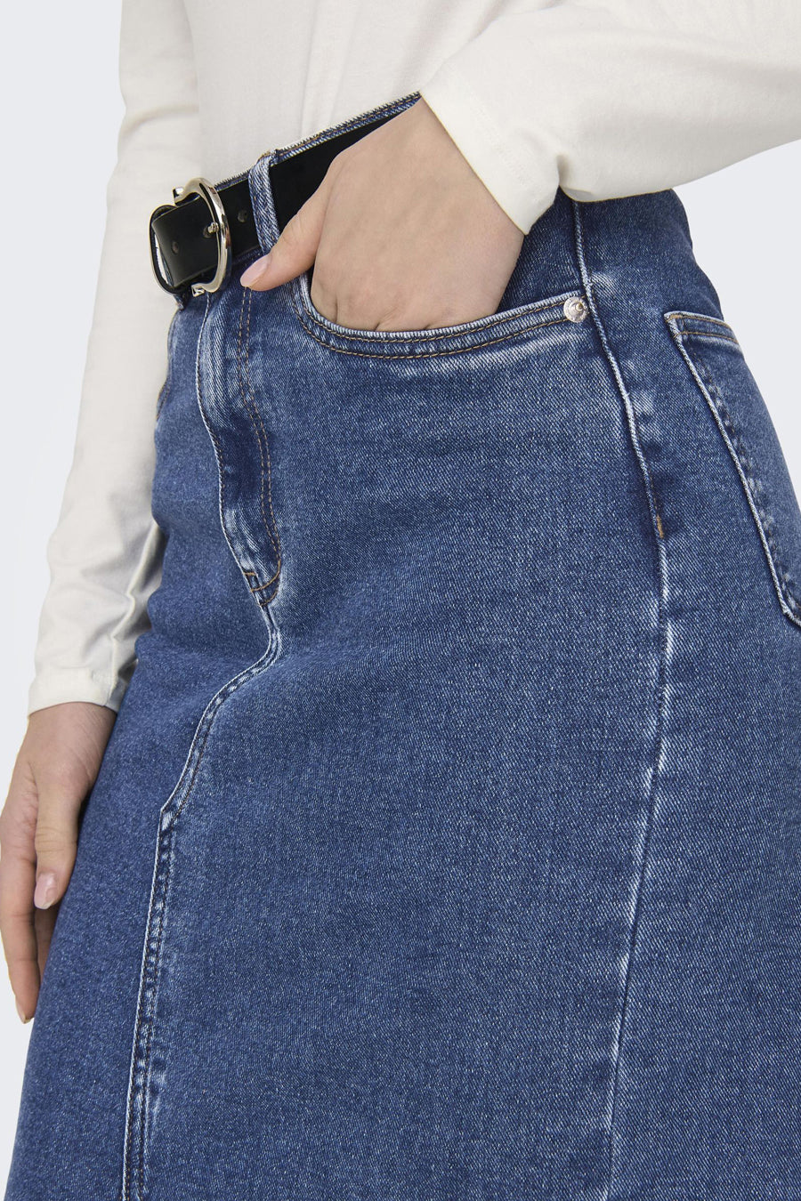 Rok 3/4 Mid blue denim - ONLY®