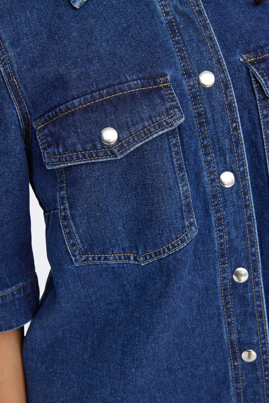 Kleedjes (korte mouwen) Dark blue denim - ONLY®