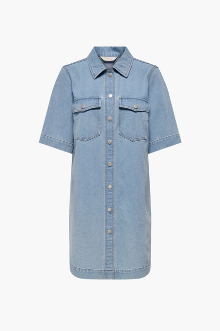 Kleedjes (korte mouwen) Light blue denim - ONLY®