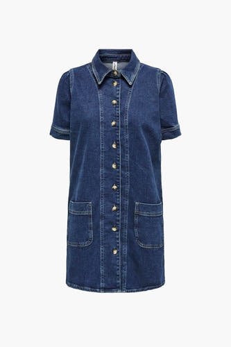 Kleedjes (korte mouwen) Dark blue denim - ONLY®