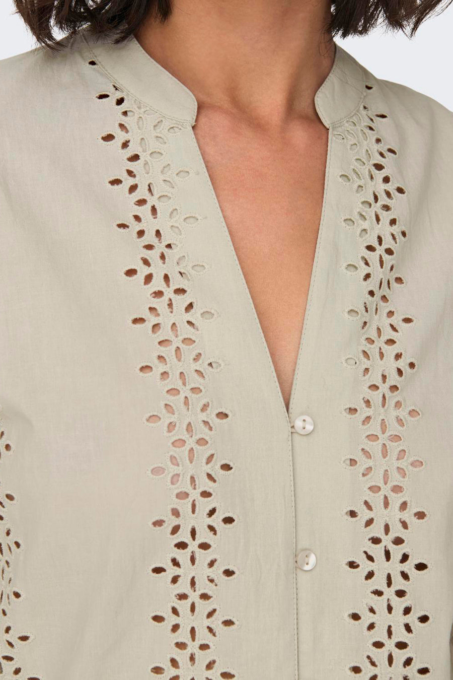 Blouse (lange mouwen) Ecru - ONLY®