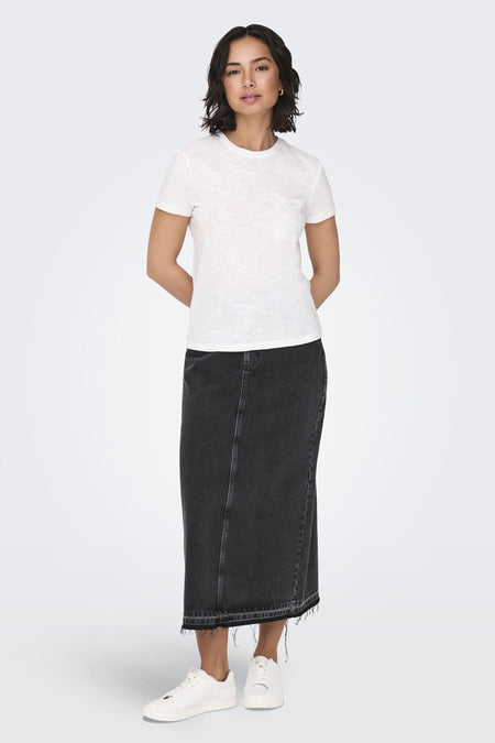 Rok (lang) Black denim - ONLY®