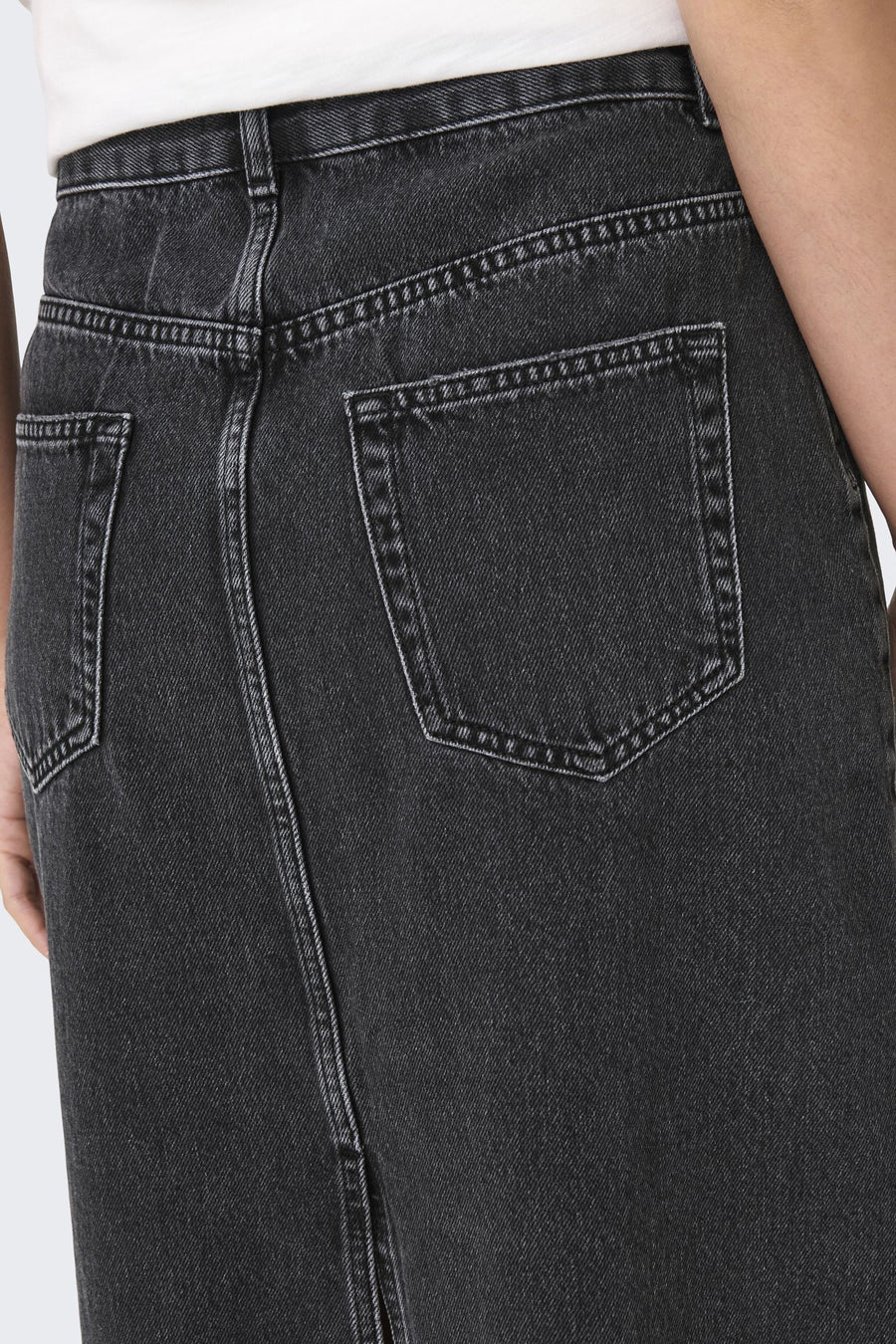 Rok (lang) Black denim - ONLY®