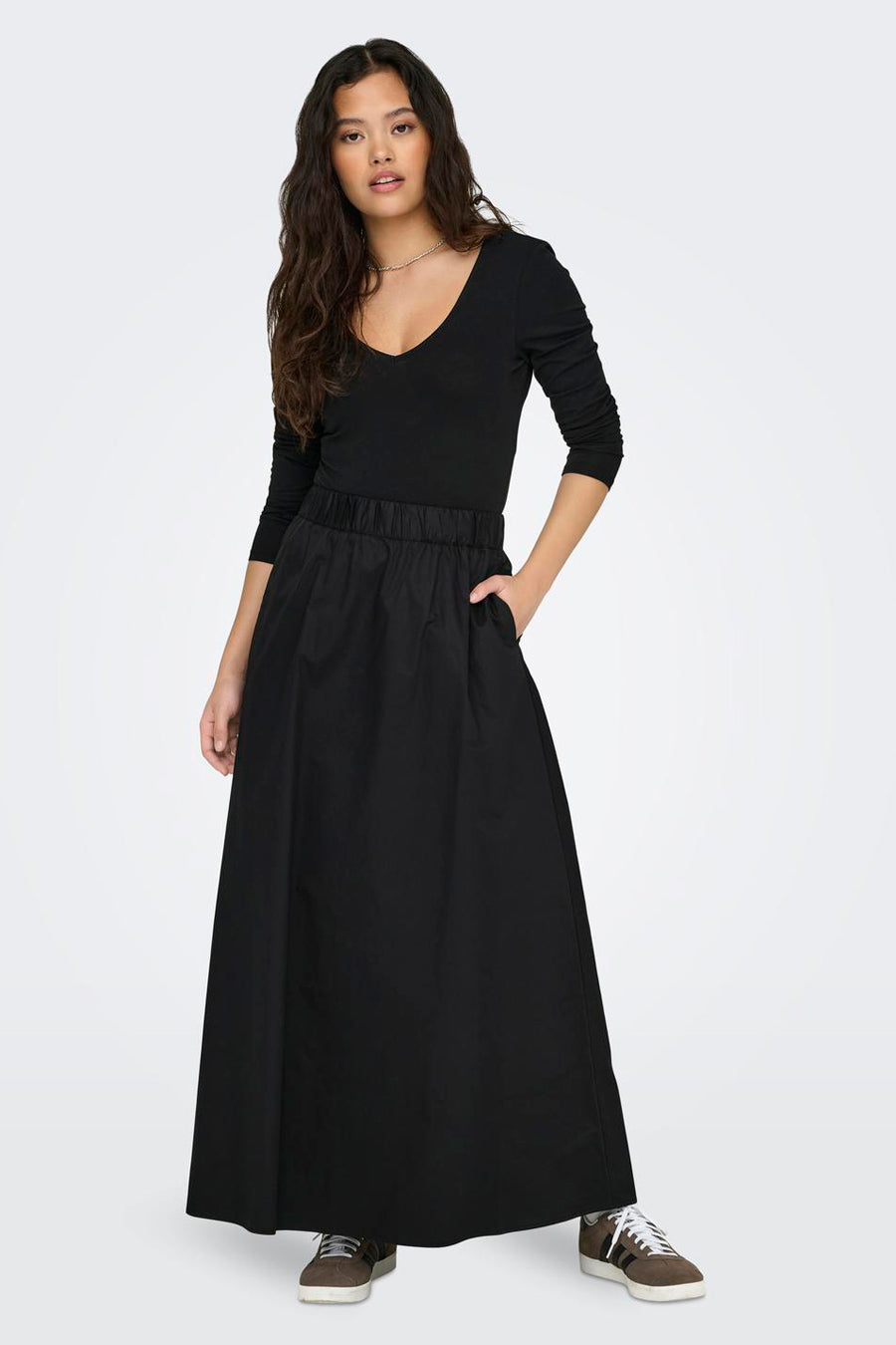Rok (lang) Zwart - ONLY®