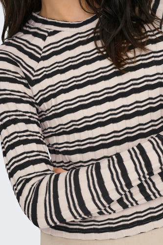 T-shirt (lange mouwen) Ecru - ONLY®