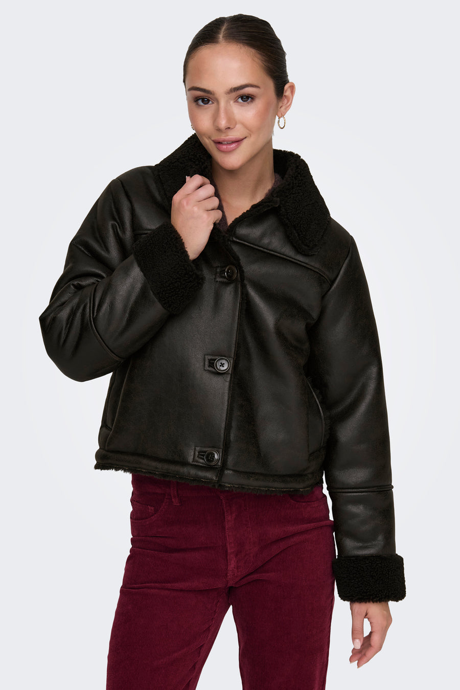 Korte jas Bruin - JDY