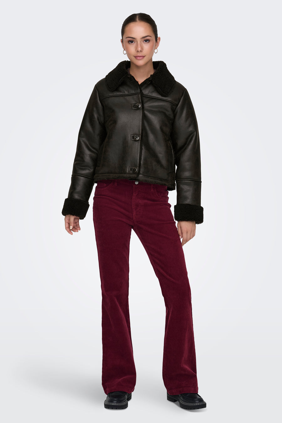 Korte jas Bruin - JDY