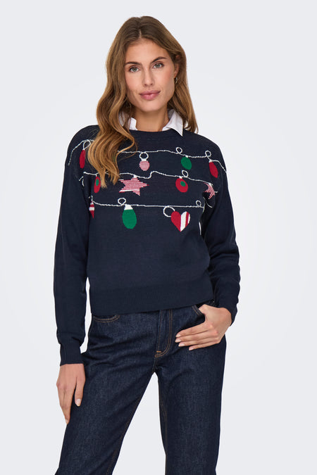 Trui met ronde hals Blauw - ONLY®