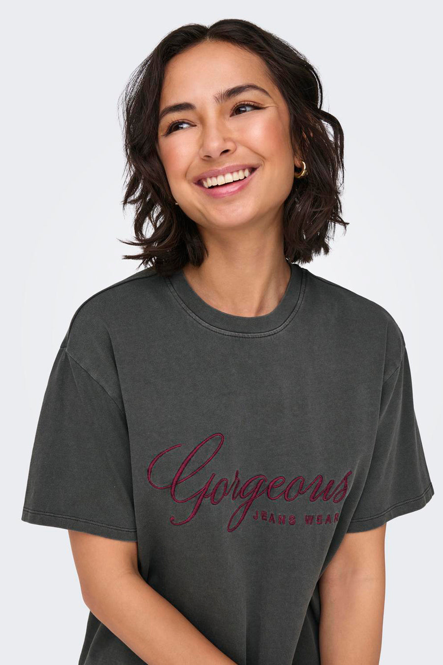 T-shirt (korte mouwen) Grijs - ONLY®