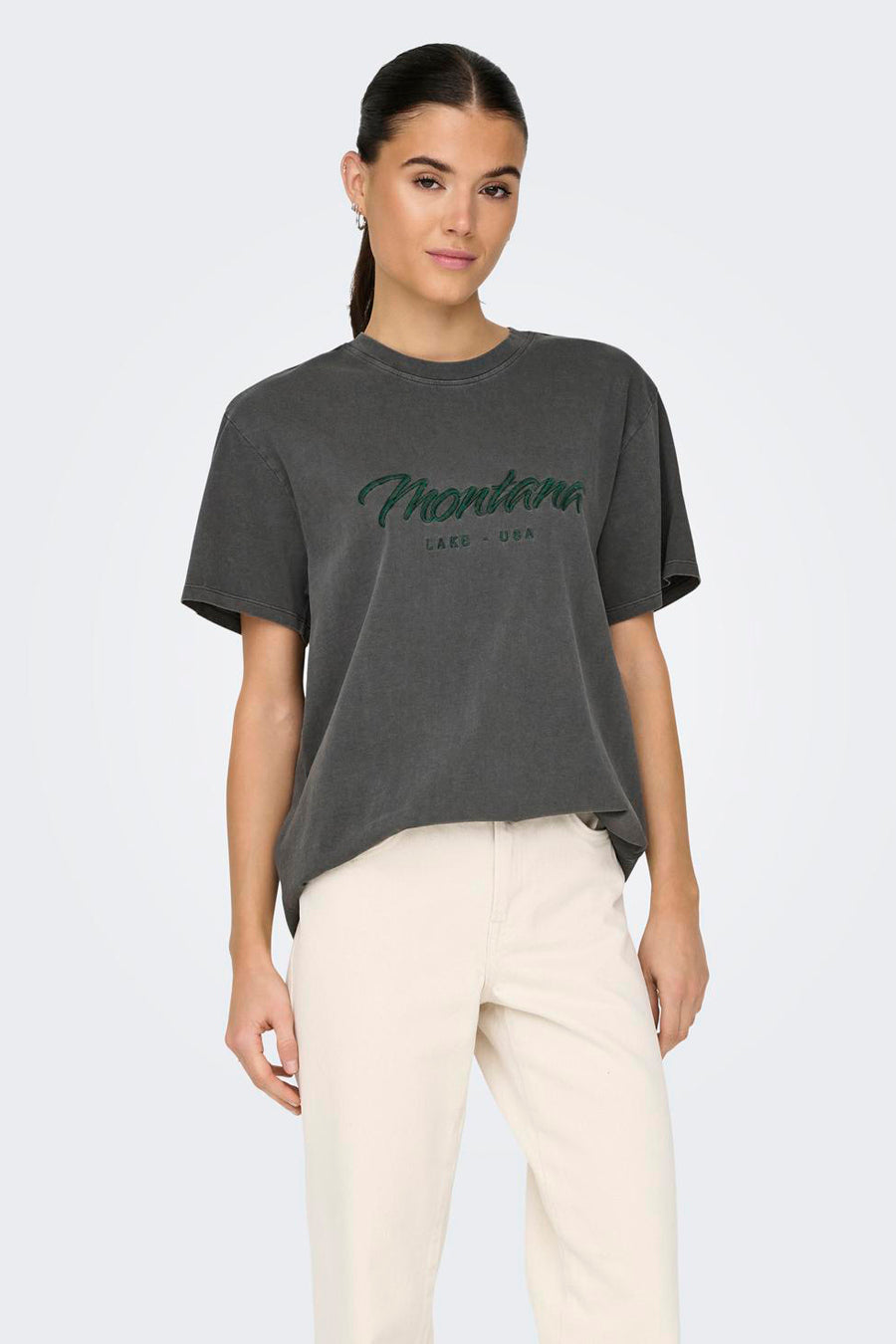 T-shirt (korte mouwen) Grijs - ONLY®