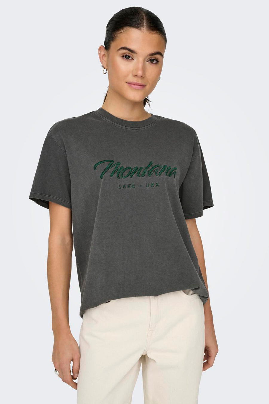 T-shirt (korte mouwen) Grijs - ONLY®
