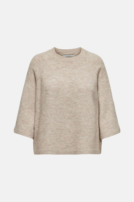 Trui met ronde hals Beige - ONLY®