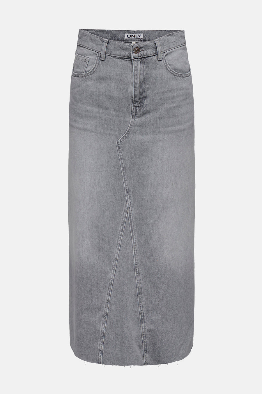 Rok (lang) Light grey denim - ONLY®