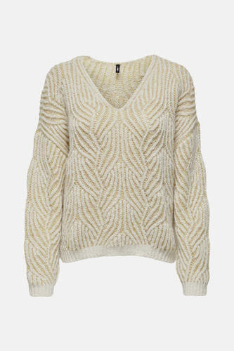 Trui met V-hals Geel - ONLY®