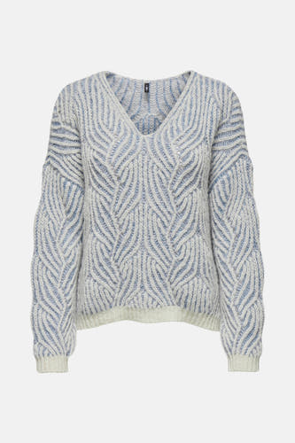 Trui met V-hals Blauw - ONLY®