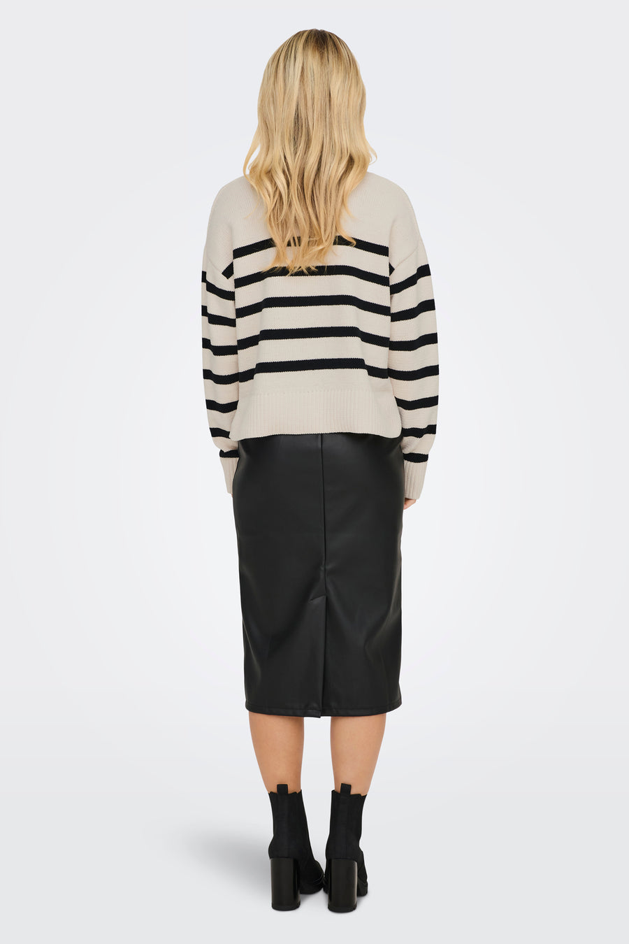 Trui met ronde hals Ecru - ONLY®