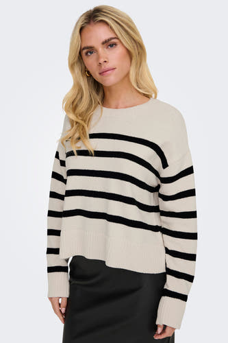 Trui met ronde hals Ecru - ONLY®