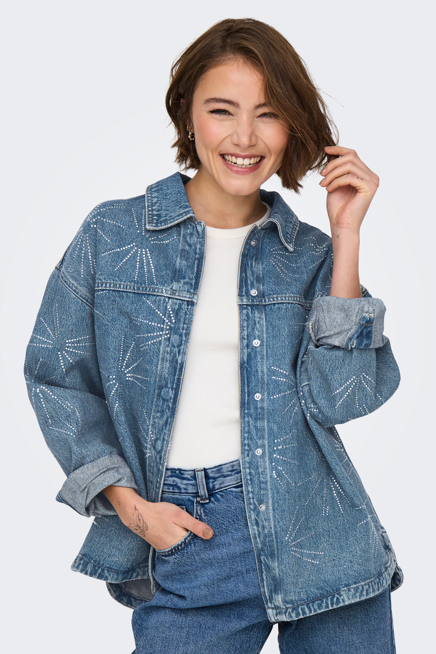 Jeansjas Mid blue denim - ONLY®
