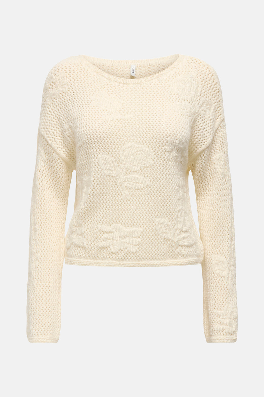Trui met ronde hals Ecru - ONLY®