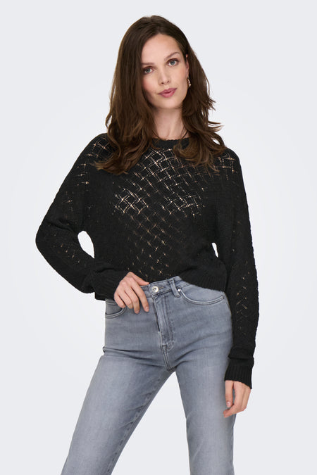 Trui met ronde hals Zwart - ONLY®