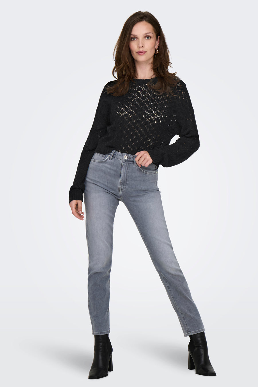Trui met ronde hals Zwart - ONLY®