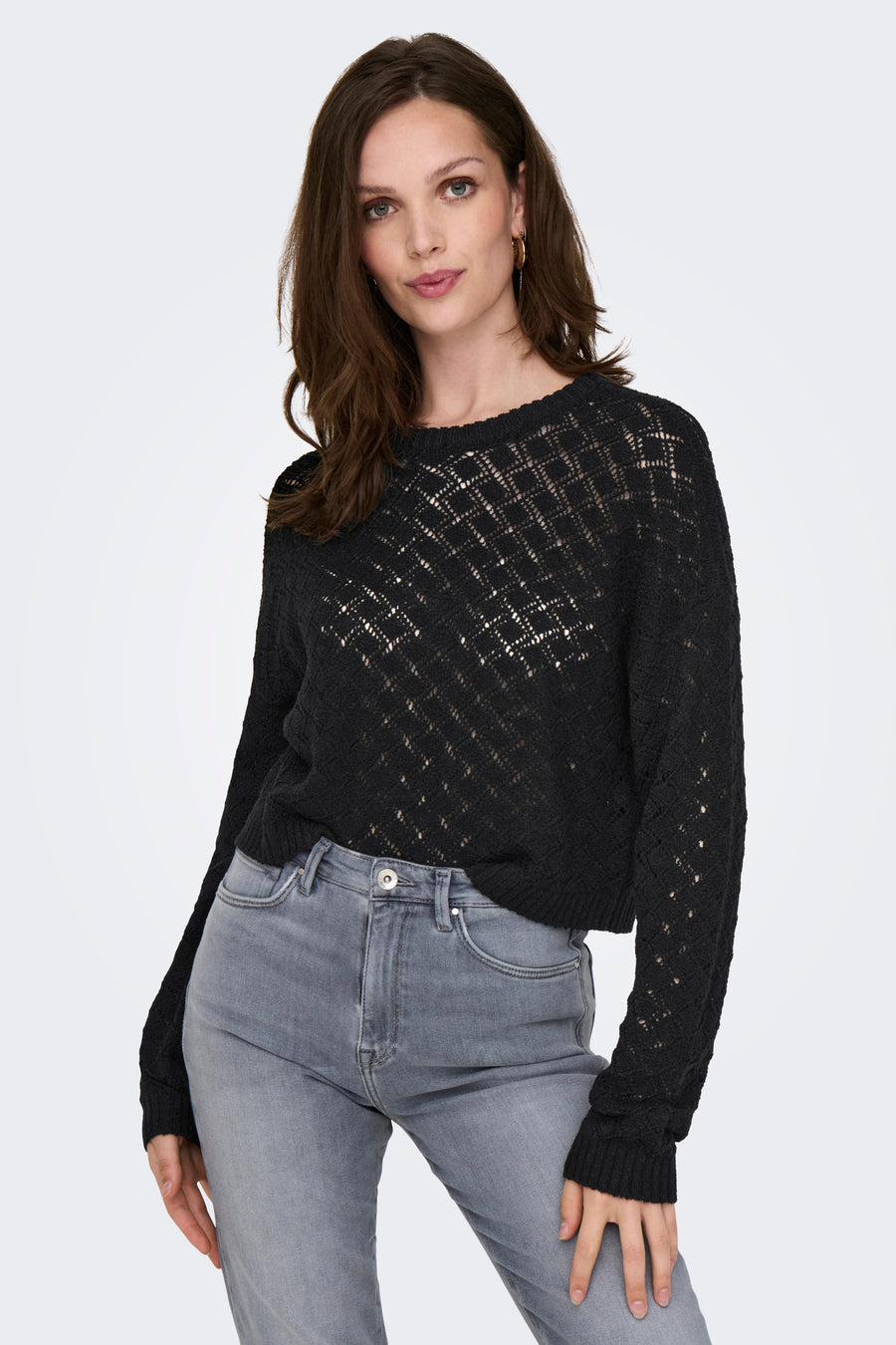 Trui met ronde hals Zwart - ONLY®