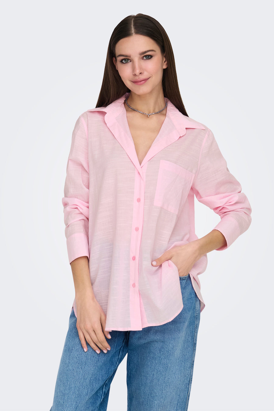 Hemd (lange mouwen) Roze - ONLY®