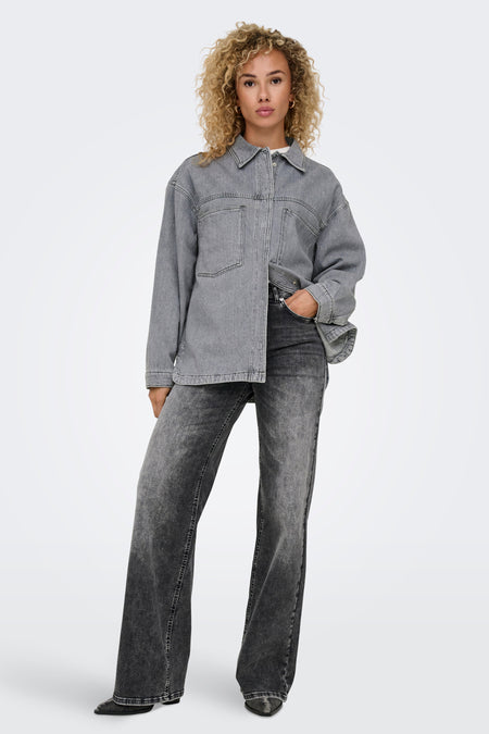 Hemd (lange mouwen) Grijs - ONLY®