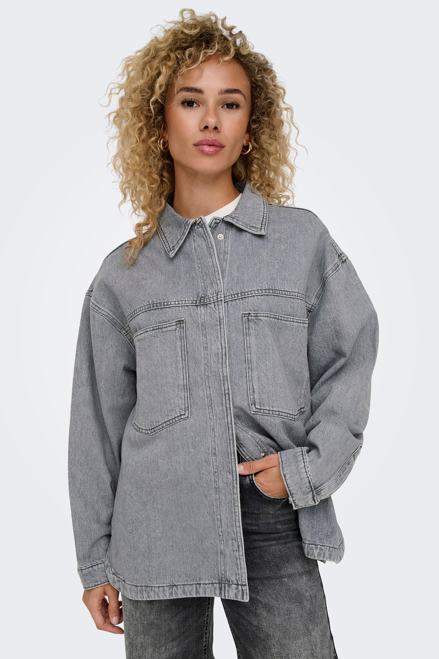 Hemd (lange mouwen) Grijs - ONLY®