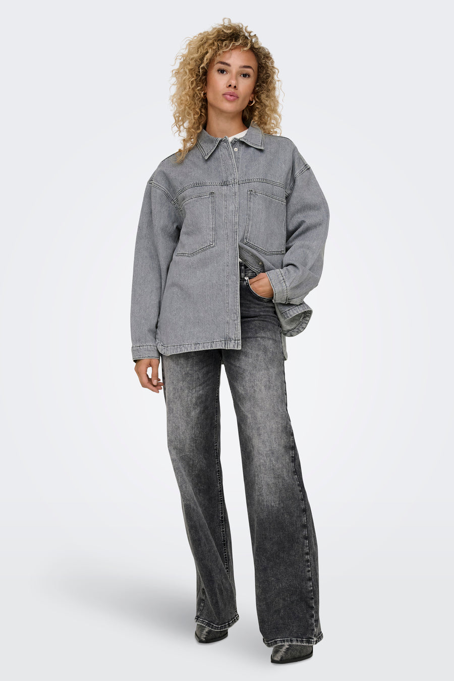 Hemd (lange mouwen) Grijs - ONLY®