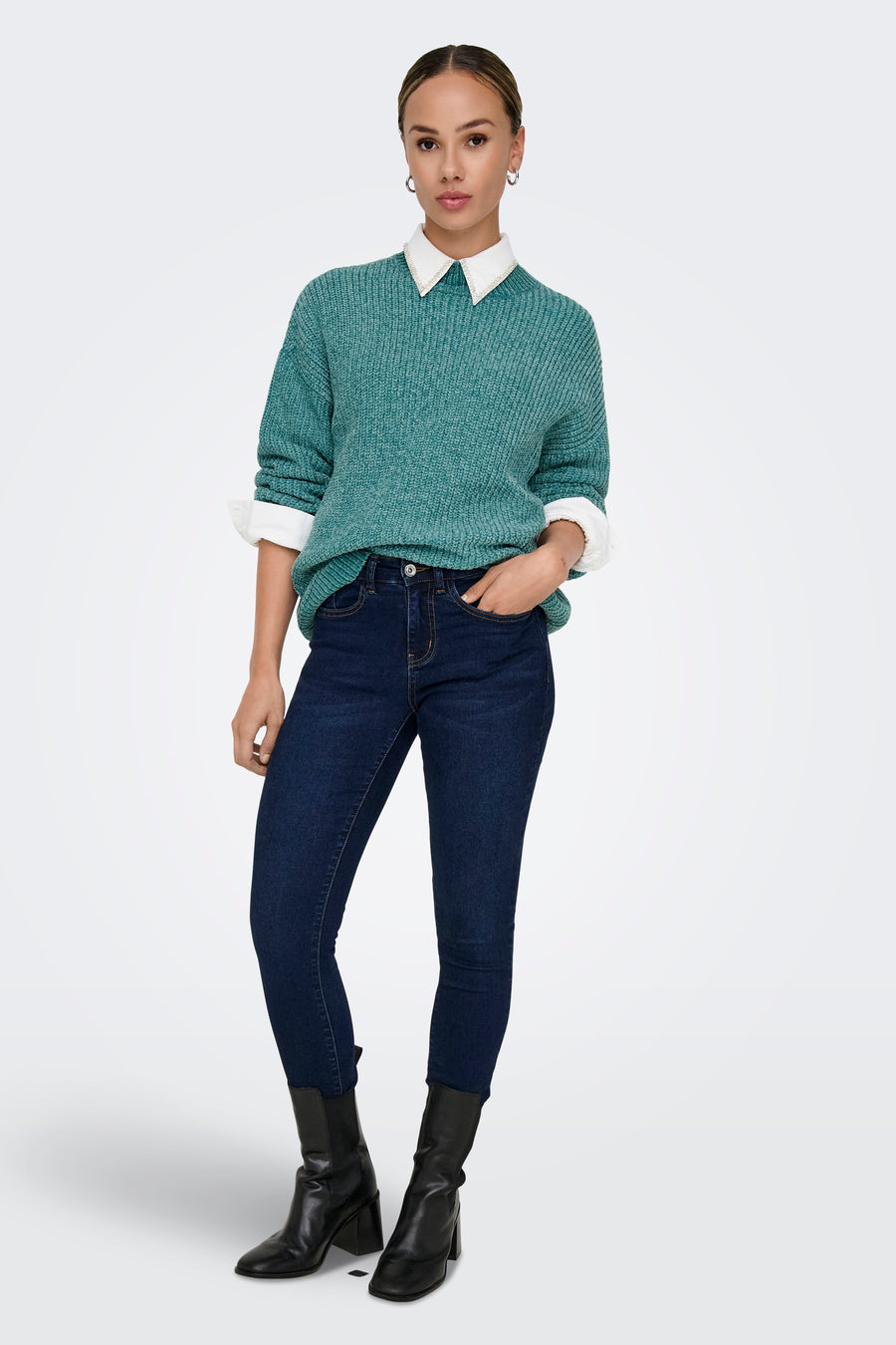 Trui met ronde hals Blauw - JDY