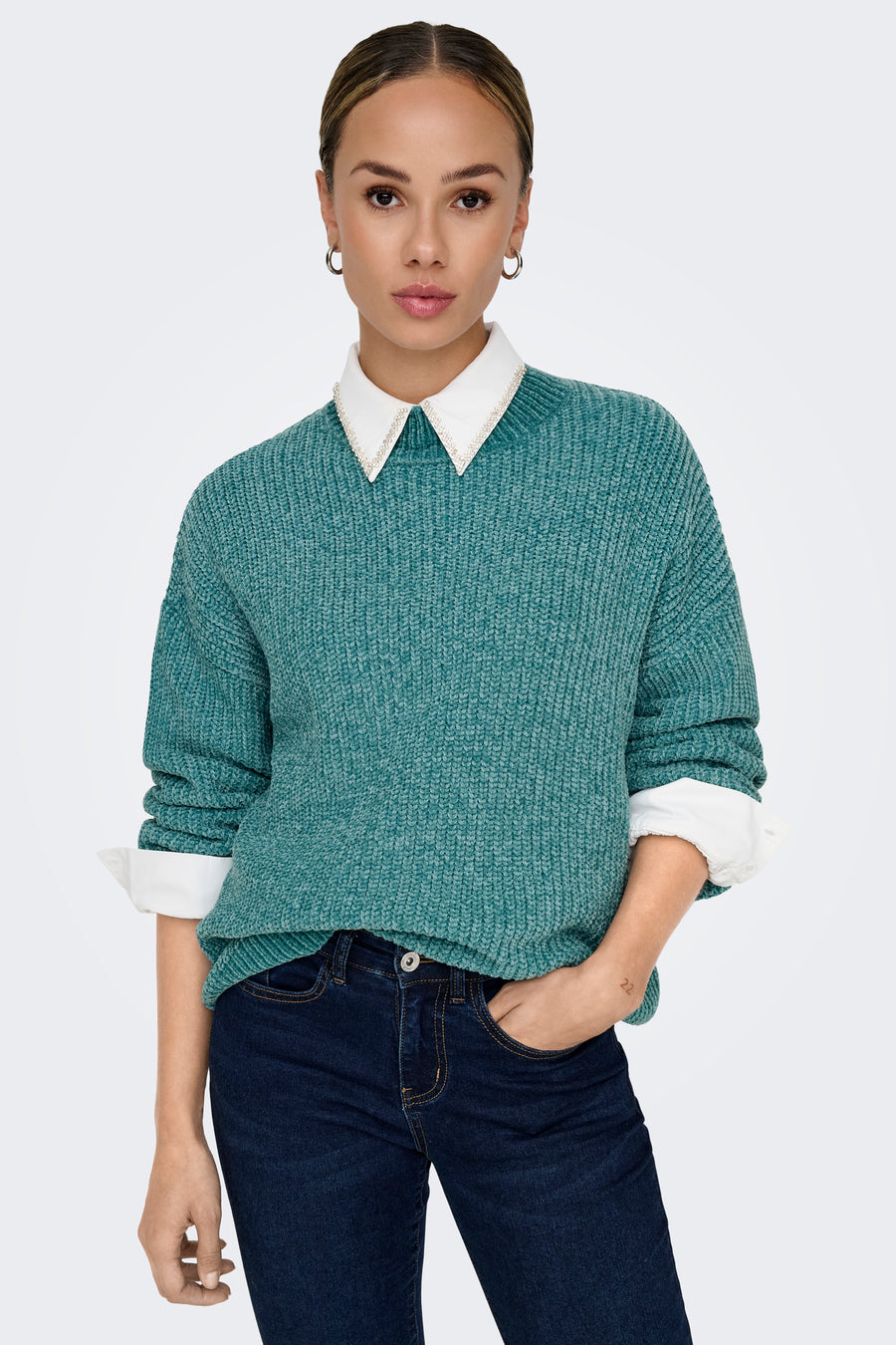 Trui met ronde hals Blauw - JDY